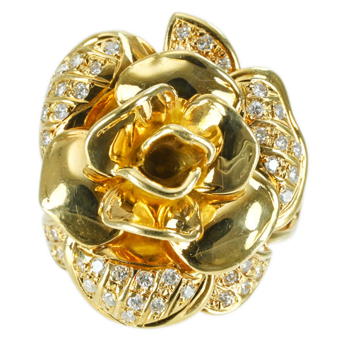 [Used] K18YG DIAMOND RING Diamond Ring D0.65ct 14.7g #14 