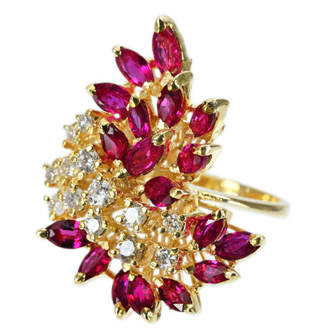 【中古】WALTHAM ウォルサム K18YG RUBY RING ルビーリング ソーティング 8.5g #11 ONE PRICE