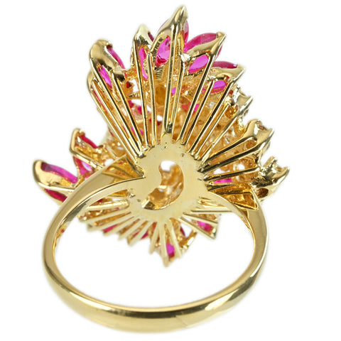 【中古】WALTHAM ウォルサム K18YG RUBY RING ルビーリング ソーティング 8.5g #11 ONE PRICE