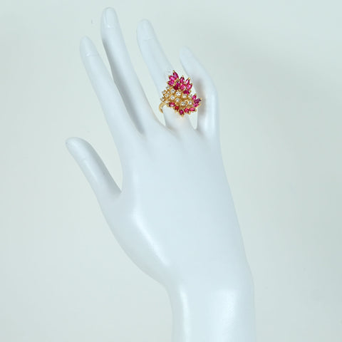 【中古】WALTHAM ウォルサム K18YG RUBY RING ルビーリング ソーティング 8.5g #11 ONE PRICE