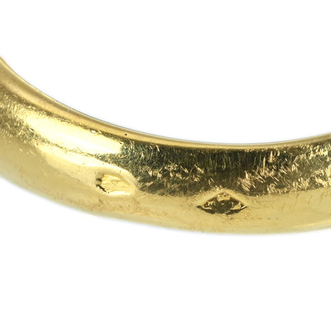 【中古】K18YG SAPPHIRE RING サファイアリング DIA 7.3g #12.5