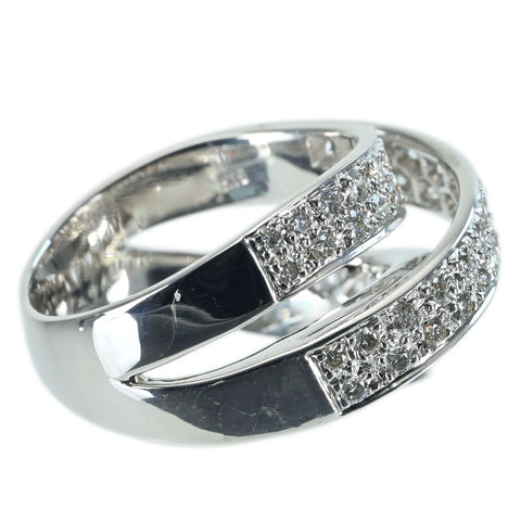 【中古】K18WG DIAMOND RING ダイヤモンドリング D1.26ct 9.5g #14