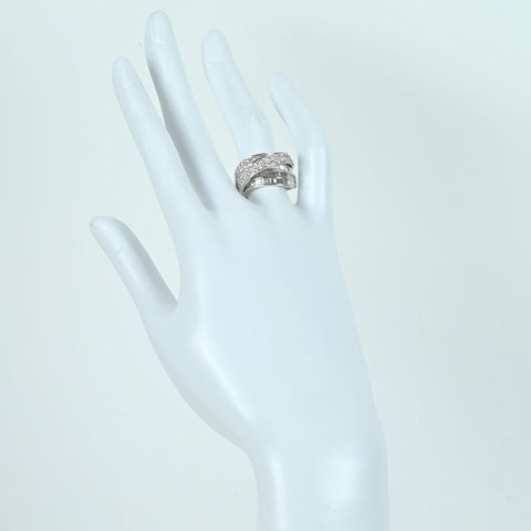 【中古】K18WG DIAMOND RING ダイヤモンドリング D1.26ct 9.5g #14