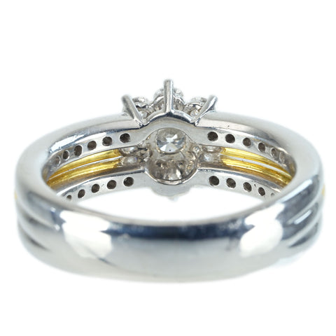 【中古】PT900/K18YG DIAMOND RING ダイヤモンドリング D0.76ct 10.5g #13