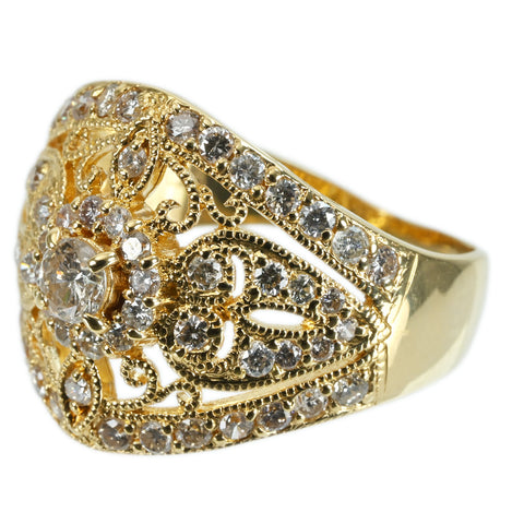 【中古】K18YG DIAMOND RING ダイヤモンドリング D1.00ct 6.1g #13