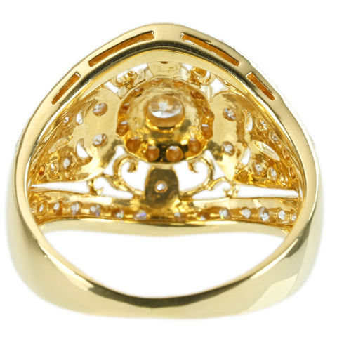 【中古】K18YG DIAMOND RING ダイヤモンドリング D1.00ct 6.1g #13