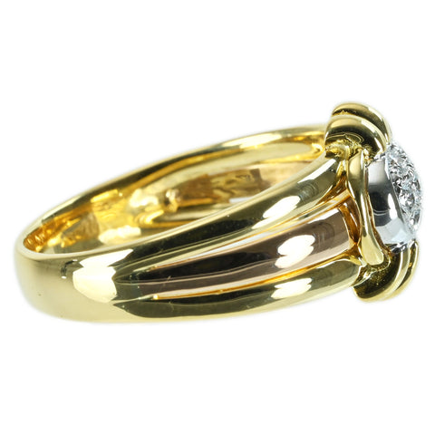 【中古】DAMIANI ダミアーニ K18YG/K18PG DIAMOND RING ダイヤモンドリング 5.7g ＃13 ONE PRICE