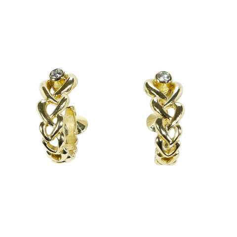 【中古】MIKIMOTOミキモト K18YG 2WAY AKOYA PEARL EARRINGS アコヤパールチャーム イヤリング 7.5mm 8.3g ONE PRICE