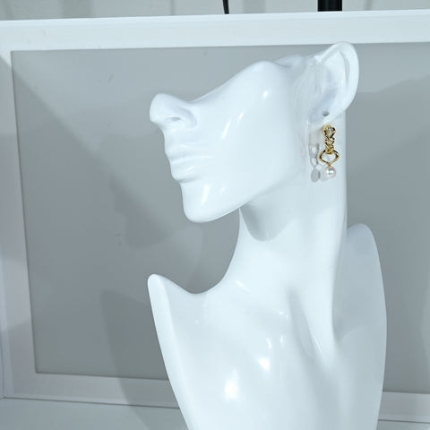 【中古】MIKIMOTOミキモト K18YG 2WAY AKOYA PEARL EARRINGS アコヤパールチャーム イヤリング 7.5mm 8.3g ONE PRICE