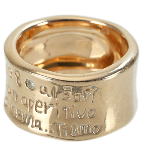 【中古】PONTE VECCHIO ポンテヴェッキオ K18PG RING ピンクゴールドダイヤモンドリング D0.08ct 11.8g #8