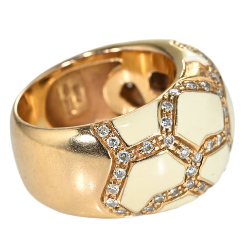 【中古】K18YG DIAMONDS RING ダイヤモンドリング 17.5g #14