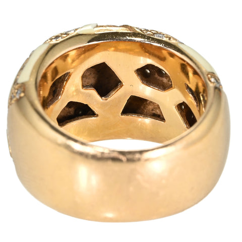 【中古】K18YG DIAMONDS RING ダイヤモンドリング 17.5g #14