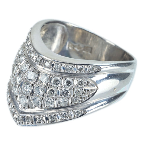 【中古】PT900 DIAMOND RING ダイヤモンドリング D1.00ct 13.2g #18