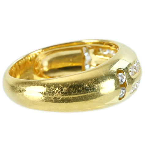 【中古】 K18YG DIAMOND RING ダイヤモンドリング D0.415ct 5.7g #10