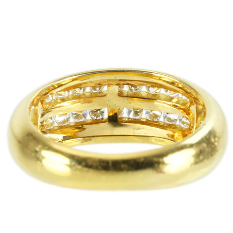【中古】 K18YG DIAMOND RING ダイヤモンドリング D0.415ct 5.7g #10