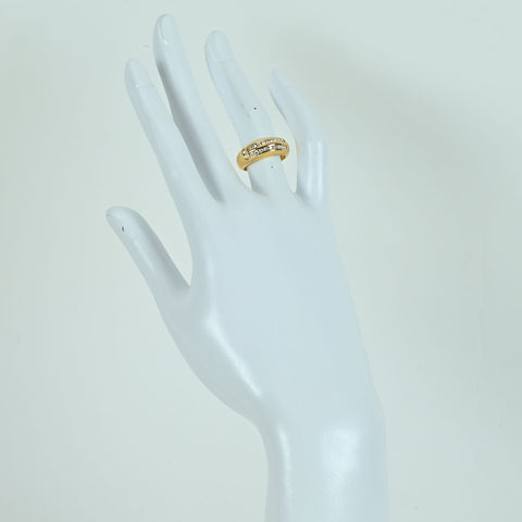 【中古】 K18YG DIAMOND RING ダイヤモンドリング D0.415ct 5.7g #10