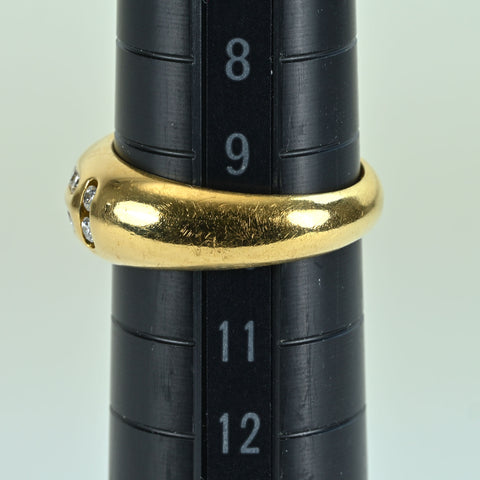 【中古】 K18YG DIAMOND RING ダイヤモンドリング D0.415ct 5.7g #10