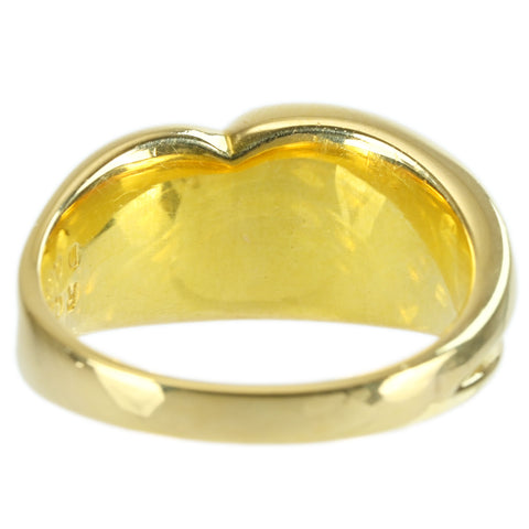 【中古】K18YG RUBY RING ルビーリング R0.25ct D0.09ct 5.8g #11