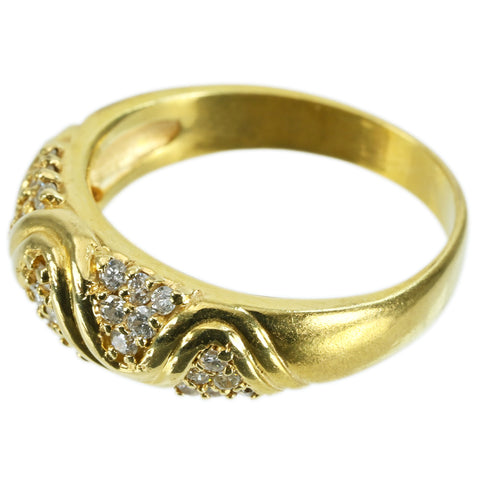 【中古】K14YG DIAMOND RING ダイヤモンドリング 5.5g #14