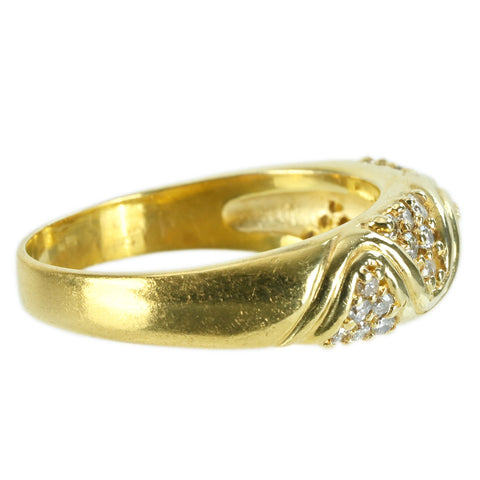 【中古】K14YG DIAMOND RING ダイヤモンドリング 5.5g #14