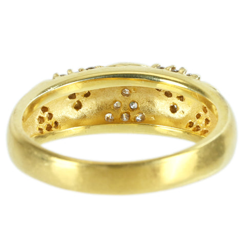 【中古】K14YG DIAMOND RING ダイヤモンドリング 5.5g #14
