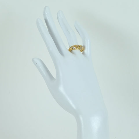 【中古】K14YG DIAMOND RING ダイヤモンドリング 5.5g #14