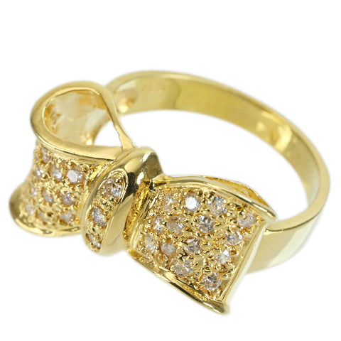 【中古】K18YG DIAMOND RING ダイヤモンドリング D0.35ct 5.5g #10