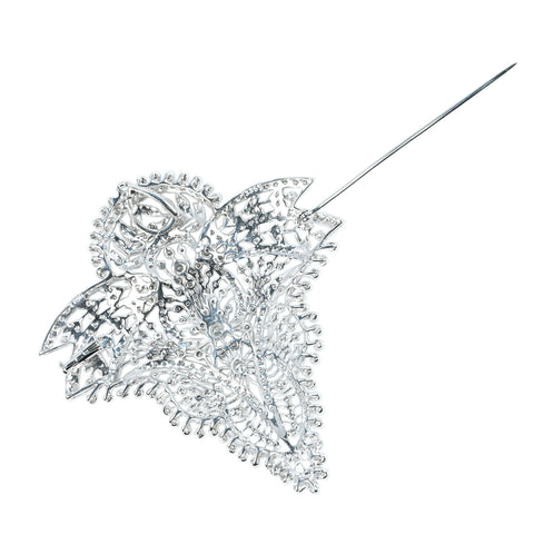 【中古】K18WG DIAMOND BROOCH PENDANTダイヤモンドブローチ兼用ペンダント D3.15ct 25.0g