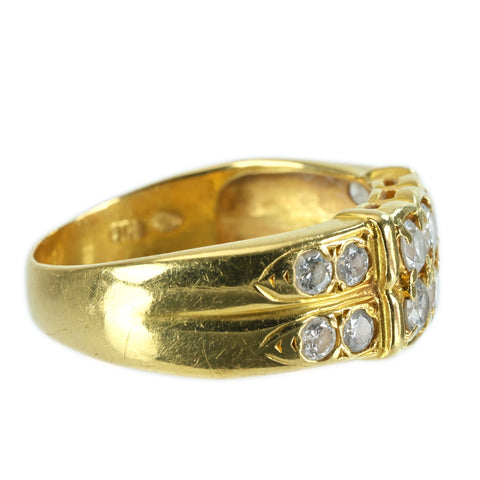【中古】K18YG DIAMOND RING ダイヤモンドリング D1.00ct 5.0g #15.5