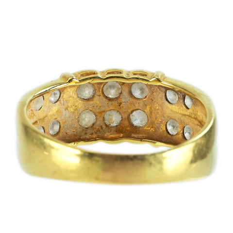 【中古】K18YG DIAMOND RING ダイヤモンドリング D1.00ct 5.0g #15.5