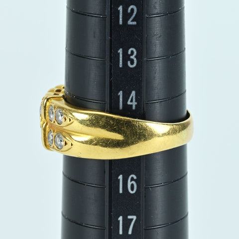 【中古】K18YG DIAMOND RING ダイヤモンドリング D1.00ct 5.0g #15.5