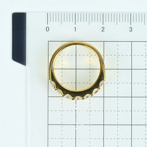 [Used] K18YG DIAMOND RING Diamond Ring D1.00ct 5.2g #10.5 