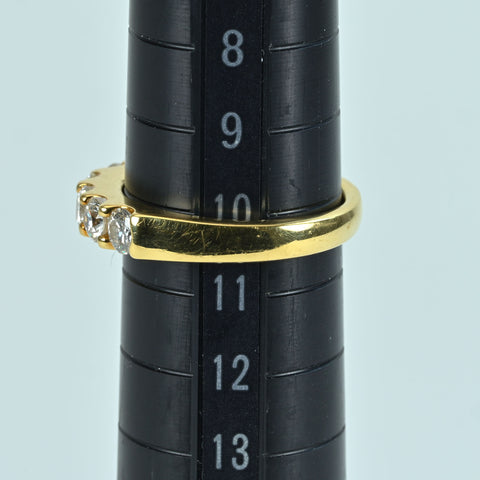 [Used] K18YG DIAMOND RING Diamond Ring D1.00ct 5.2g #10.5 