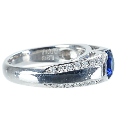 [Used] PT900 SAPPHIRE RING Sapphire Ring S1.28ct D0.31ct 8.0g #10.5 