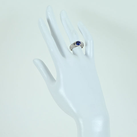 [Used] PT900 SAPPHIRE RING Sapphire Ring S1.28ct D0.31ct 8.0g #10.5 