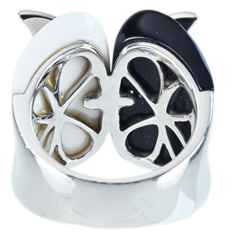 【中古】K18WG BLACK / COLORLESS DIAMOND RING ブラック/カラーレスダイヤモンドリング BD0.19ct D0.21ct 13.2g #13.5