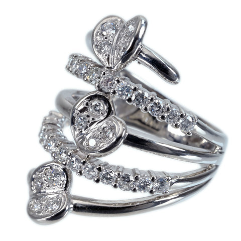 【中古】PT900 DIAMOND RING ダイヤモンドリング D1.00ct 13.5g #14.5