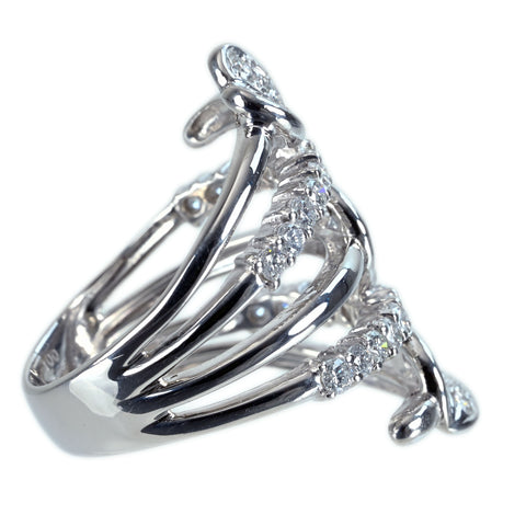 【中古】PT900 DIAMOND RING ダイヤモンドリング D1.00ct 13.5g #14.5