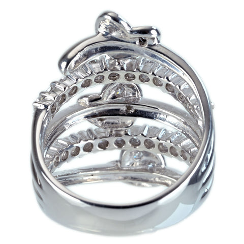 【中古】PT900 DIAMOND RING ダイヤモンドリング D1.00ct 13.5g #14.5