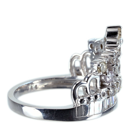 【中古】K18WG DIAMOND RING ダイヤモンドリング D1.14ct 7.2g #12