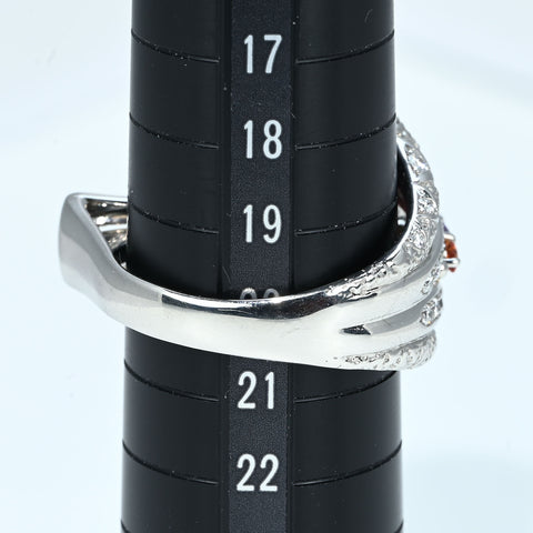 【中古】 梶光夫 PT900 RUBELLITE TOURMALINE RING ルベライトリング T10.38ct D0.87ct GRJ鑑別書 21.7g #20.5
