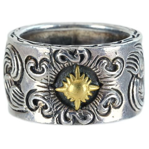 【中古】SV925 RING スターリングシルバーメンズリング 17.7g #20