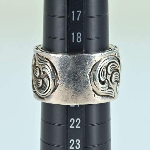 【中古】SV925 RING スターリングシルバーメンズリング 17.7g #20