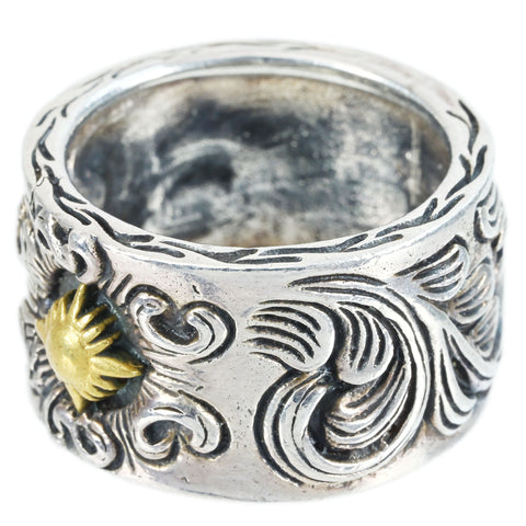 【中古】SV925 RING スターリングシルバーメンズリング 17.7g #20