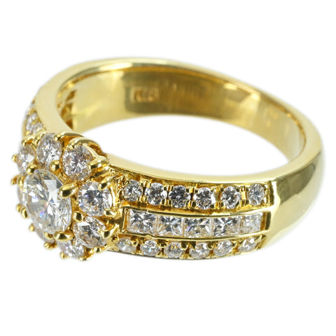 【中古】K18YG DIAMOND RING ダイヤモンドリング D1.18ct 5.7g #9