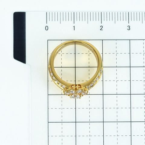 【中古】K18YG DIAMOND RING ダイヤモンドリング D1.18ct 5.7g #9
