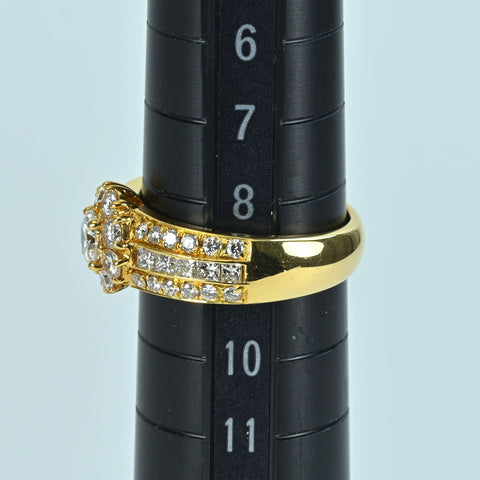 【中古】K18YG DIAMOND RING ダイヤモンドリング D1.18ct 5.7g #9