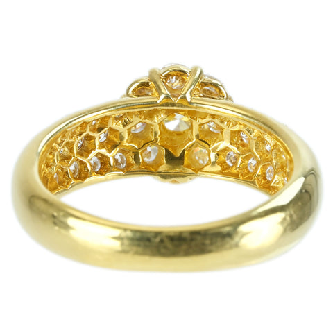 【中古】K18YG DIAMOND RING ダイヤモンドリング 0.43ct D1.02ct 7.0g #12