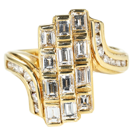【中古】K18YG DIAMOND RING ダイヤモンドリング D2.01ct 7.4g #12.5