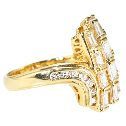 【中古】K18YG DIAMOND RING ダイヤモンドリング D2.01ct 7.4g #12.5